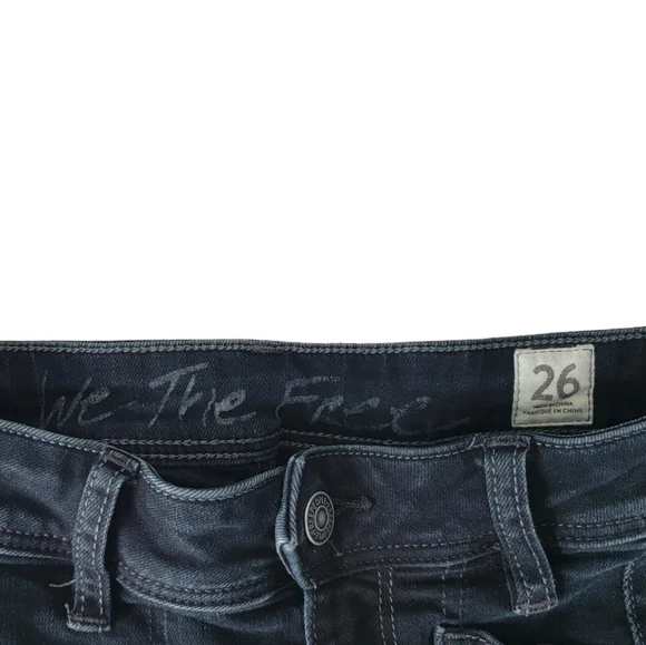Free People We The Free Ivy Released Hem Skinny Jeans In Seal Blue Size 26 - Picture 6 of 8